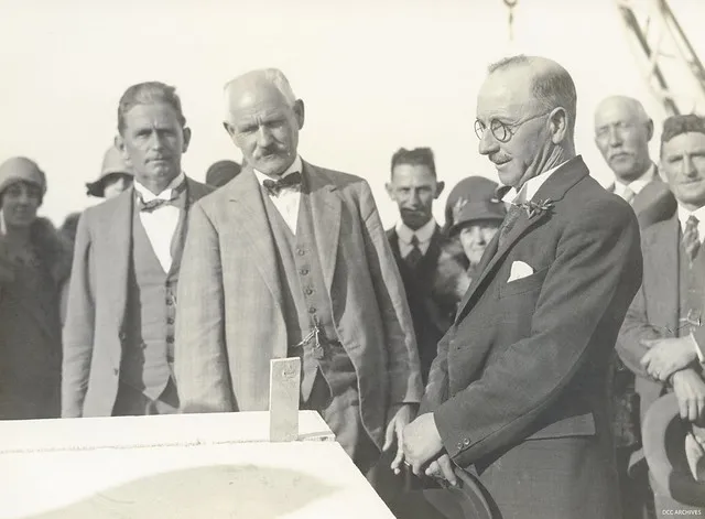 Coping Stone Ceremony, 6 April 1929