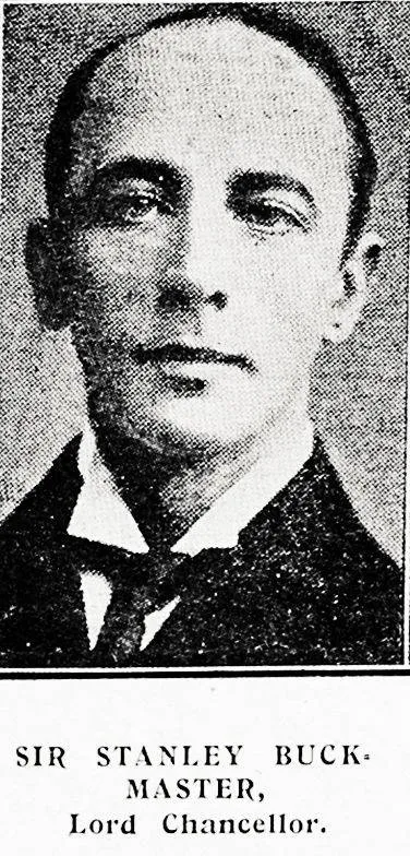 Sir Stanley Buckmaster, Lord Chancellor