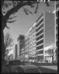 Side view of the New Zealand Insurance building Bourke St., Melbourne, architects, Bates, Smart & McCutcheon, 1961 [picture] /