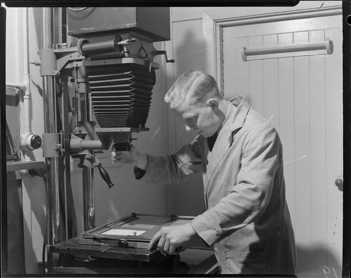 Leading aircraftman I C Mackley, photographic section, Royal New Zealand Air Force