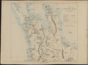 Image: Map of part of the Northern Island of New Zealand