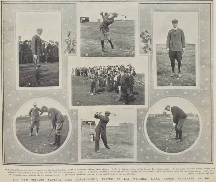 The New Zealand Amateur Golf Championship, played at the Waiohiki Links, Napier, September 2-8, 1903