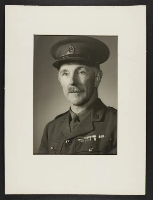 Portrait of Thomas Duncan Macgregor Stout in World War Two uniform