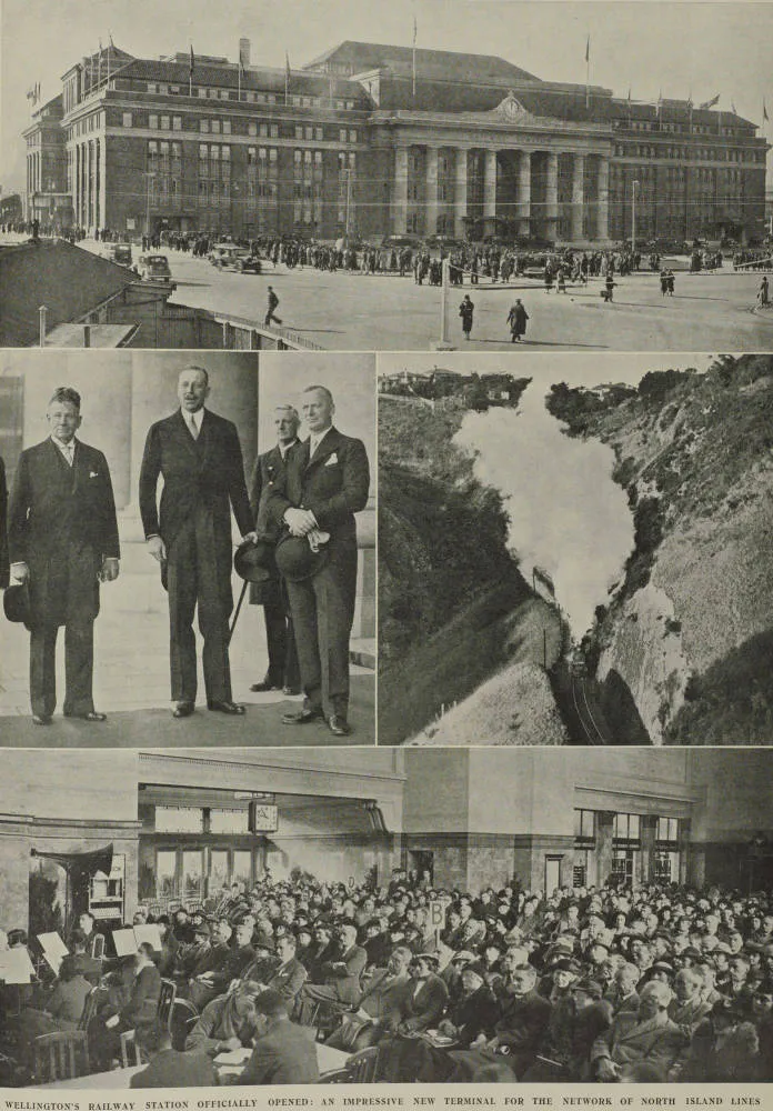 Wellington's railway station officially opened: an impressive new terminal for the network of North Island lines