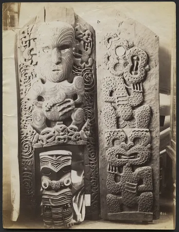 Image: Maori artifacts in the Auckland Museum