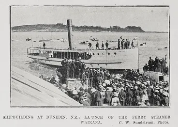 Image: Shipbuilding At Dunedin, N.Z.