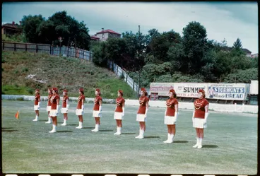 Marching girls at Carlaw Park Image: Marching girls at Carlaw Park