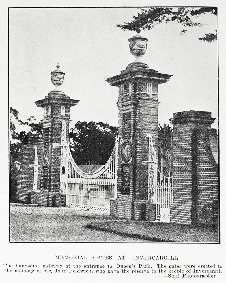 Memorial gates at Invercargill