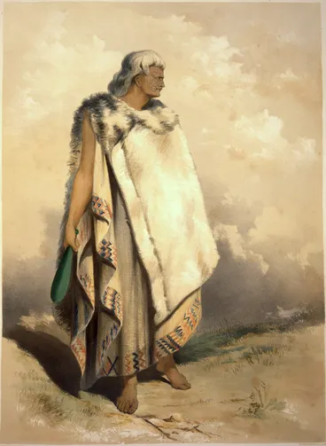 Image: Oliver, Richard Aldworth, 1811-1889 :Te Nangihaeta. New Zealand chief. Capt Oliver delt. Dickinson & Co. lith. [London, 1852]