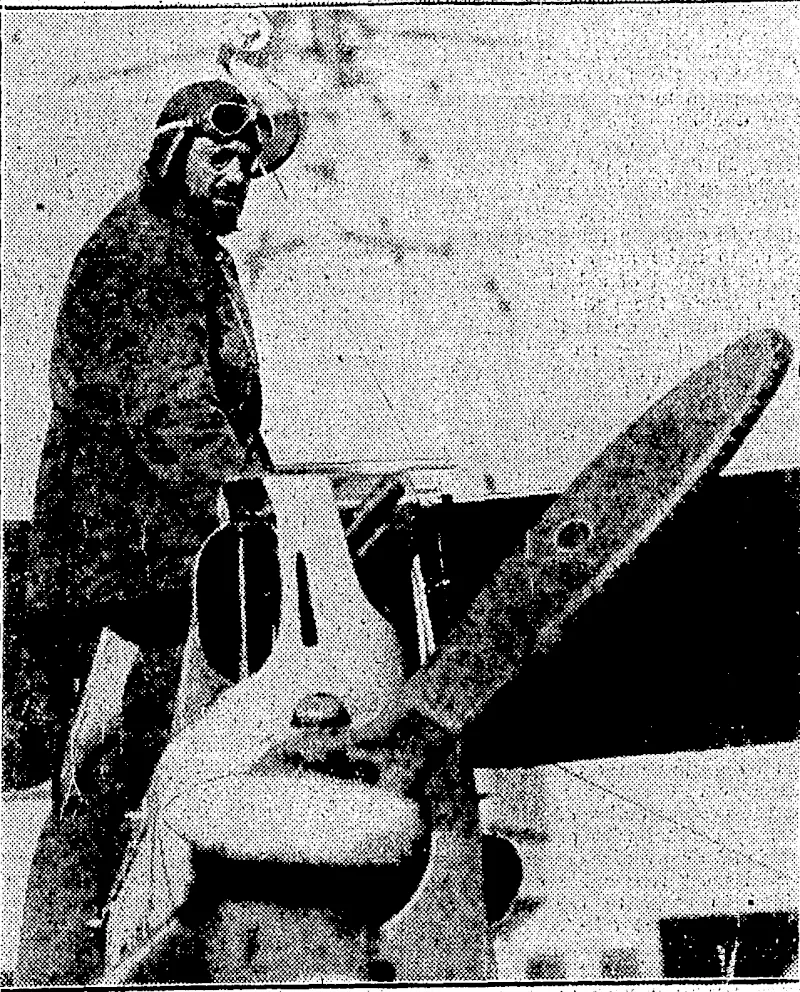 Sydney! Morning? Heralil"'Photo. FLYING TO JAPAN.—F. C. Chicliesler, New Zealand airman, who has safely'arrived at'Manila. Mr. Chiche'ster is •shown entering his aeroplane. > (Evening Post, 14 July 1931)