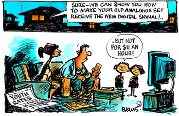 Image: Evans, Malcolm Paul, 1945- :[Youth Rates]. 1 May 2013