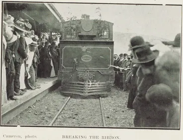 Image: Breaking the ribbon