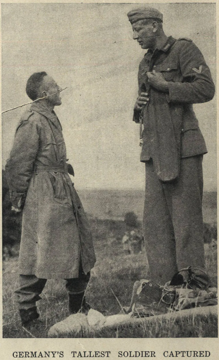 Germany's tallest soldier captured