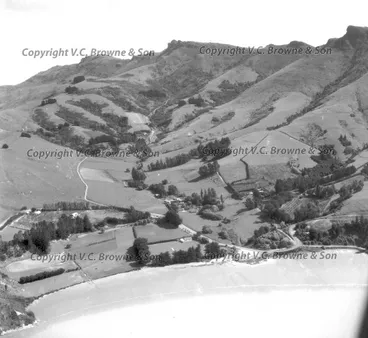 Image: Allandale near Governors Bay. The poplar trees ... (4725/4783)