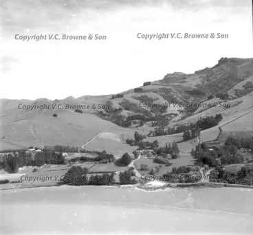 Image: Allandale near Governors Bay. The poplar trees ... (4725/4780)