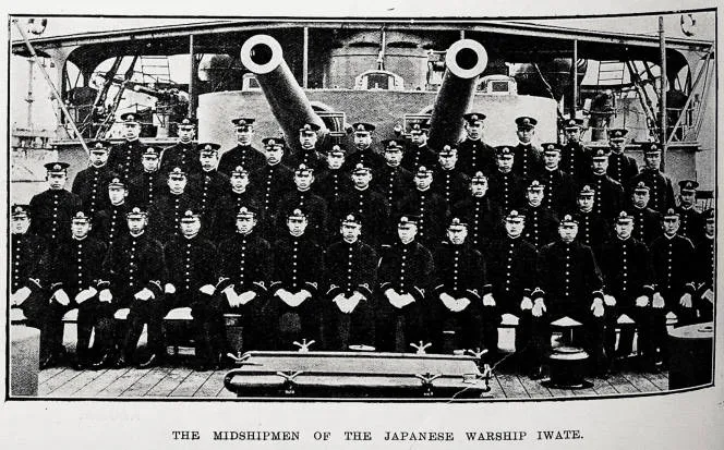 The midshipmen of the Japanese warship Iwate
