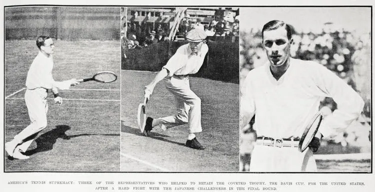 America's tennis supremacy: three of the representatives who helped to retain the Davis Cup