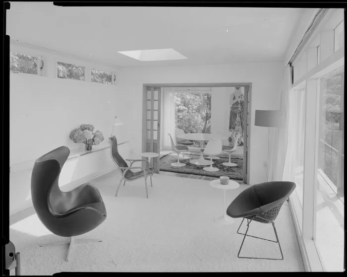 House interior, living room and dining room