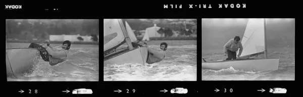 Brett de Thier sailing on Lyttelton Harbour