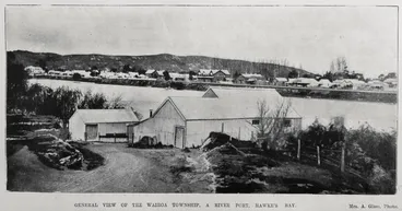 Image: General view of the Wairoa Township, a river port, Hawke's Bay