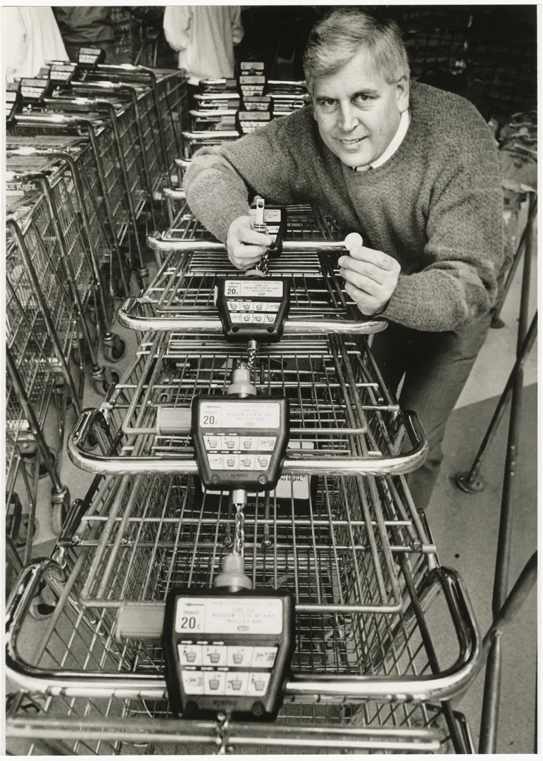 Coin operated supermarket trolleys