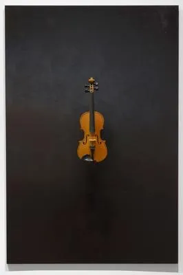 Black Monochrome With Violin