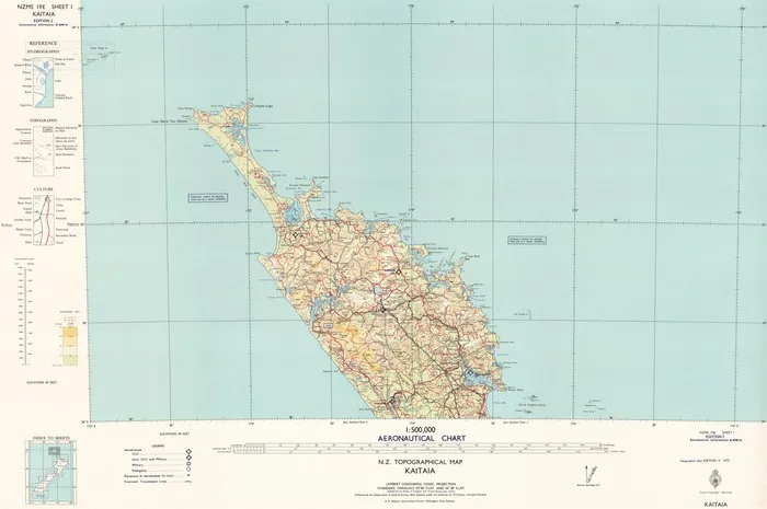 1:500,000 aeronautical chart : [New Zealand].