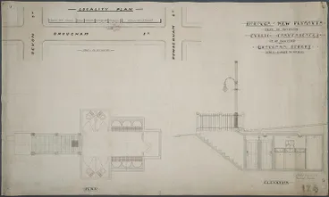 Image: Borough of New Plymouth Plan of Proposed Public Conveniences to be Erected in Brougham Street [plan]