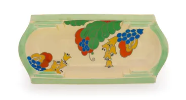 Image: Sandwich plate, 'Caprice' pattern.