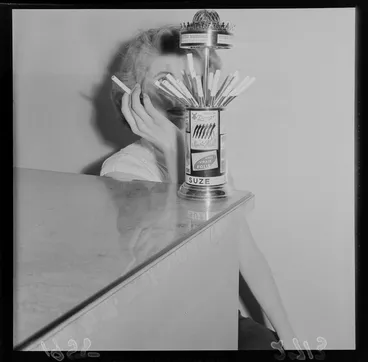 Image: Unusual articles for Christmas shoppers, Moulin Rouge cigarette dispenser