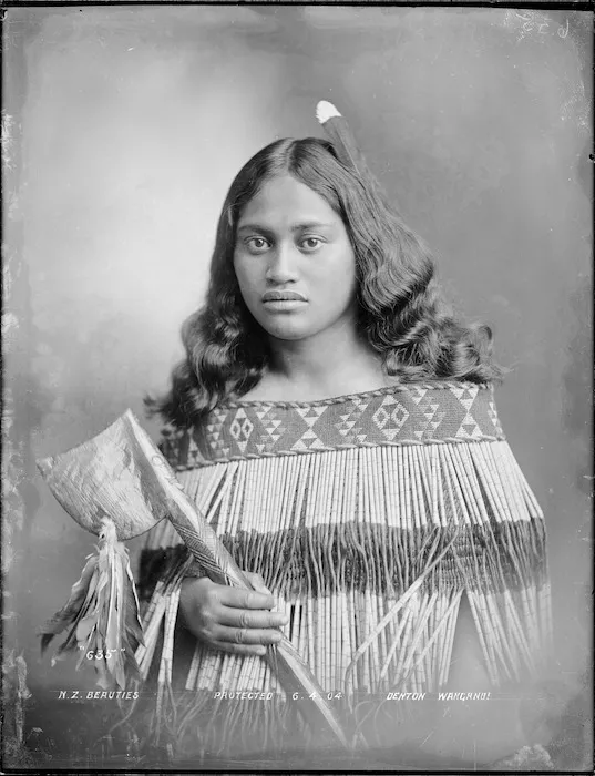 Unidentified young Maori woman