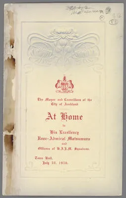 At Home to His Excellency Rear-Admiral Matsumuru