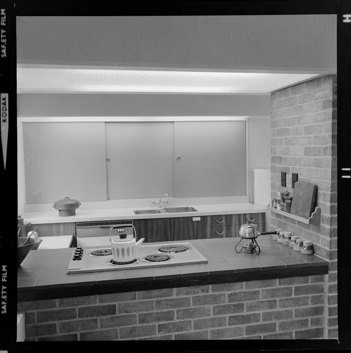 Kitchen interior, Littlejohn house, Wellington