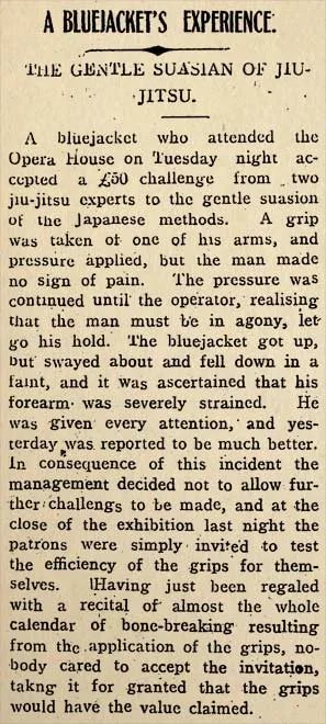 Jiu-jitsu demonstration, Greymouth, 1911