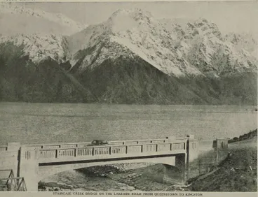 Image: Staircase Creek bridge on the lakeside road from Queenstown to Kingston
