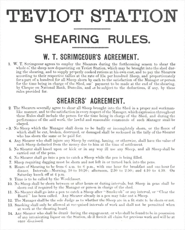 Shearing rules Image: Shearing rules