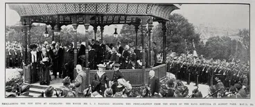 Proclaiming The New King At Auckland Image: Proclaiming The New King At Auckland