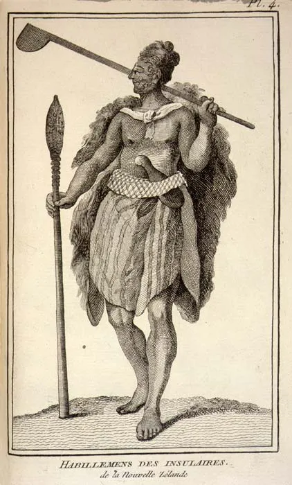 Depiction of Māori by a French artist