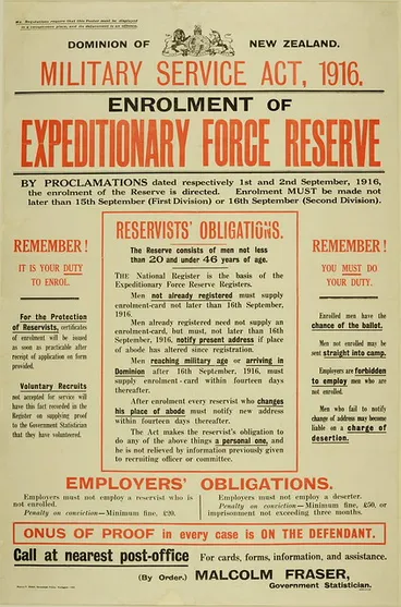 Conscription Poster Image: Conscription Poster