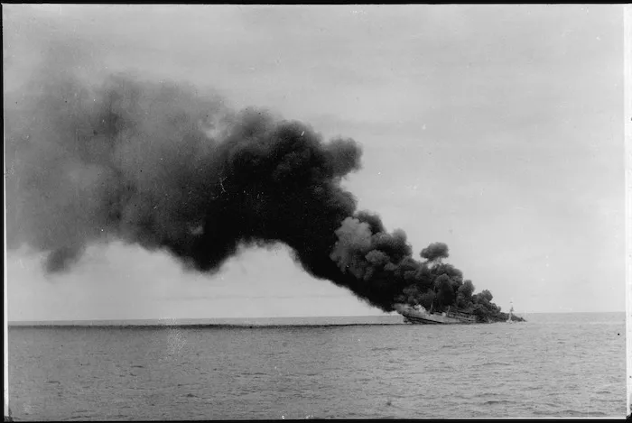 Sinking of Ramb I by HMS Leander