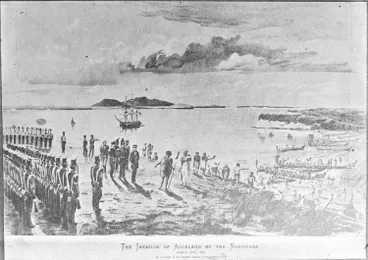 Image: The Invasion of Auckland by the Ngatipaoa, 1851