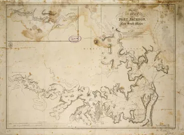 Image: Survey of Port Jackson, New South Wales, by John Septimus Roe, Lieut. R.N. in 1822