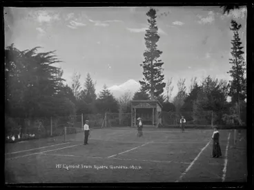 Image: Mount Egmont from Ngaere Gardens