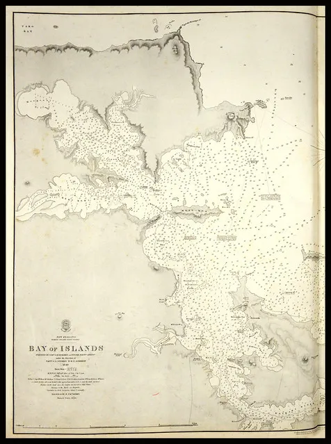 Chart of the Bay of Islands, 1849