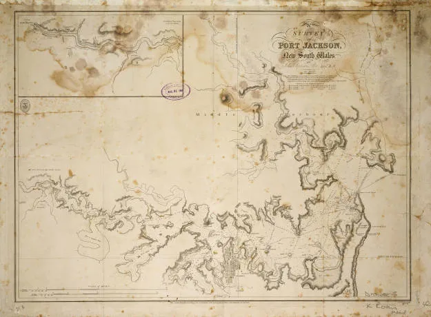 Survey of Port Jackson, New South Wales, by John Septimus Roe, Lieut. R.N. in 1822