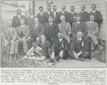 Image: The New Zealand Athletic and Cycling Union's Annual Conference