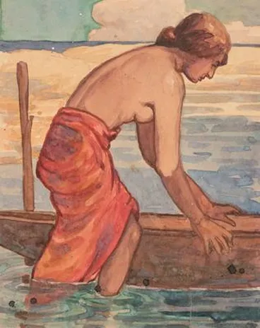 Image: Woman with a Boat