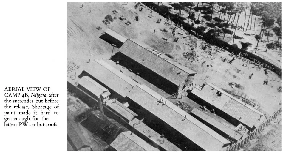 Black and white photograph of view from top