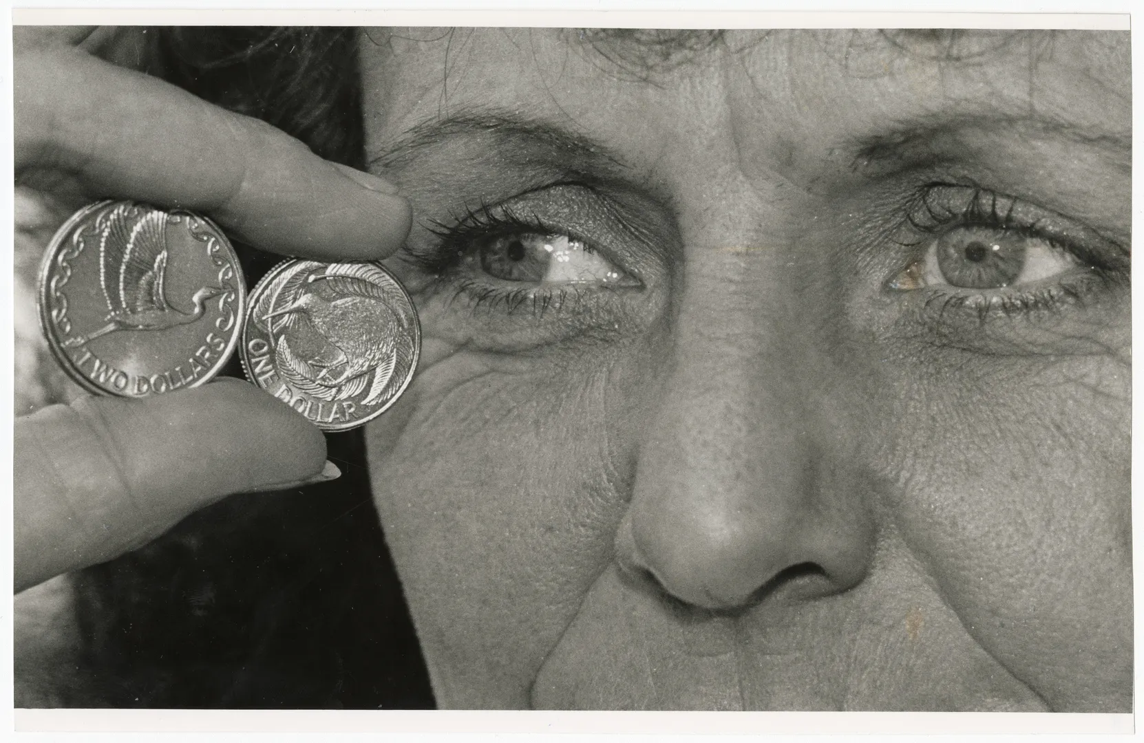 New Zealand one dollar and two dollar coins