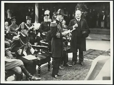 Image: Reception for Edward Prince of Wales Queen's Wharf, Auckland, New Zealand